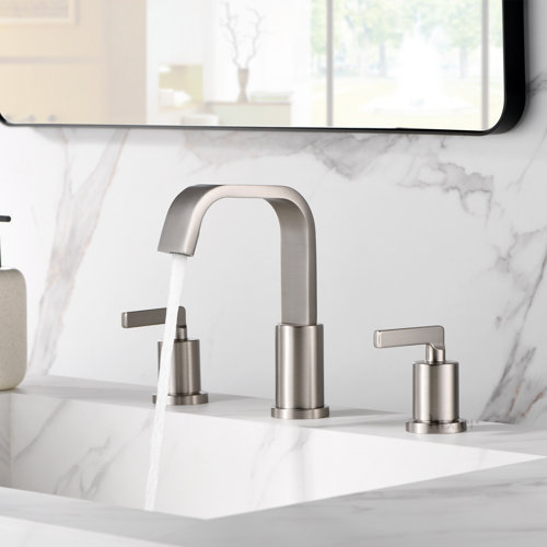 Luxier Widespread Bathroom Faucet with Drain Assembly & Reviews Wayfair